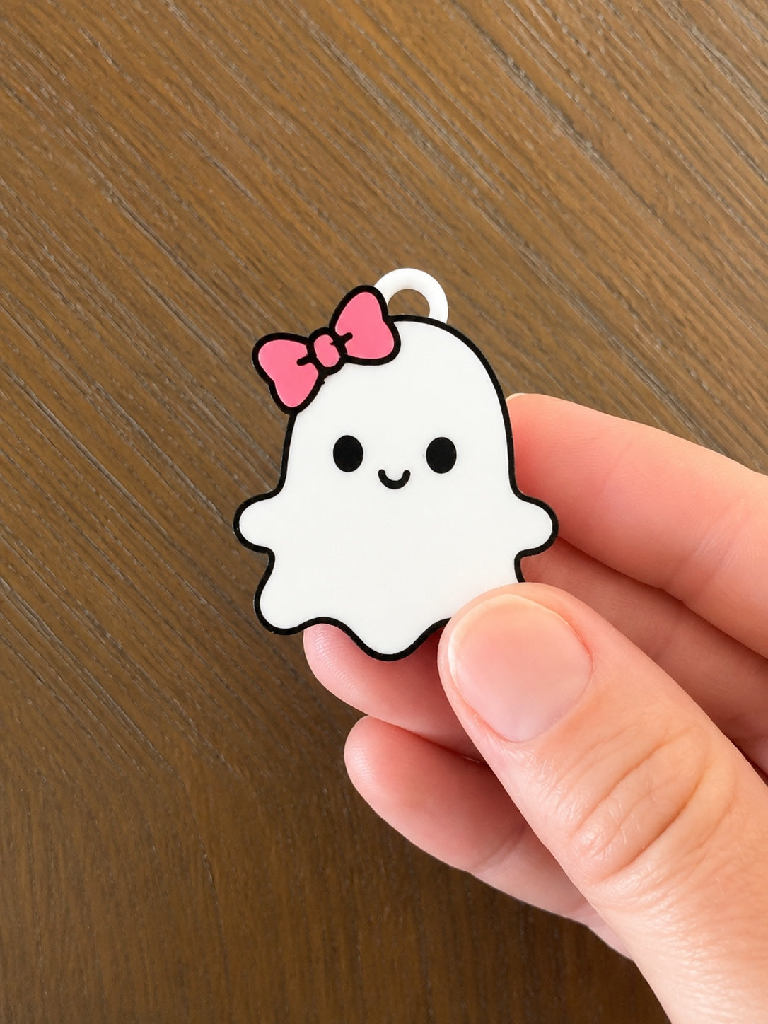 Boo Bow | Ghost Can-Tab Opener Keychain