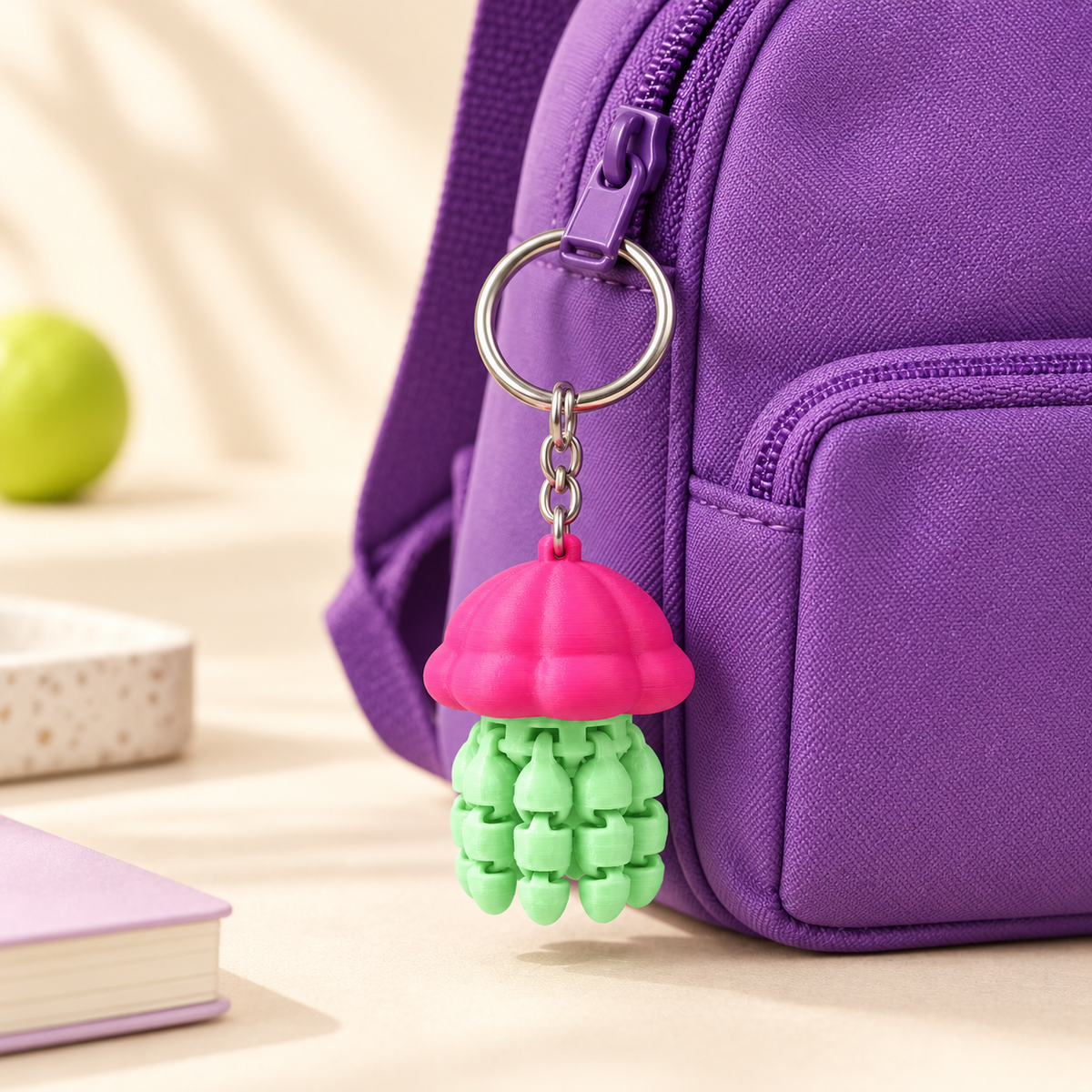 Jiggle Jelly — Articulated Jellyfish Keychain
