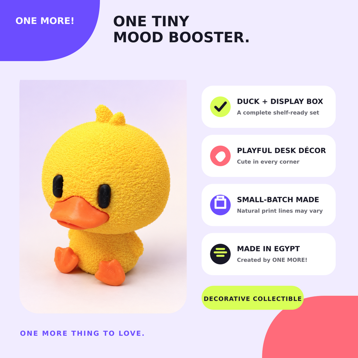 Ducky Buddy — Mini Duck Display Collectible